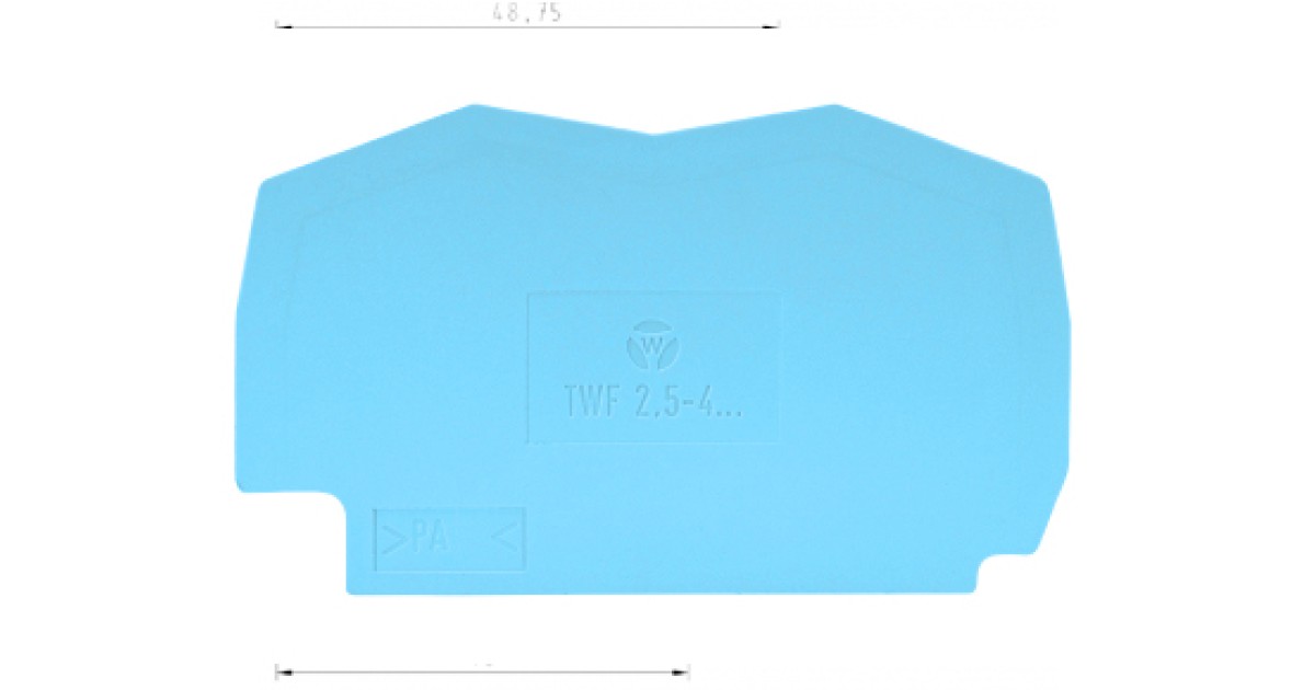 Купить Разделитльная пластина TWF 2.5-4 BL Wieland Electric оптом в Москве