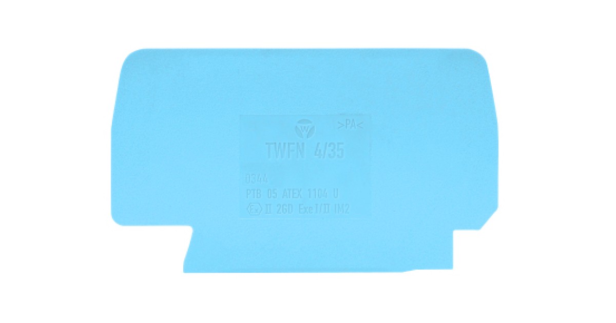 Купить Разделитльная пластина TWFN 4/35 BL Wieland Electric оптом в Москве