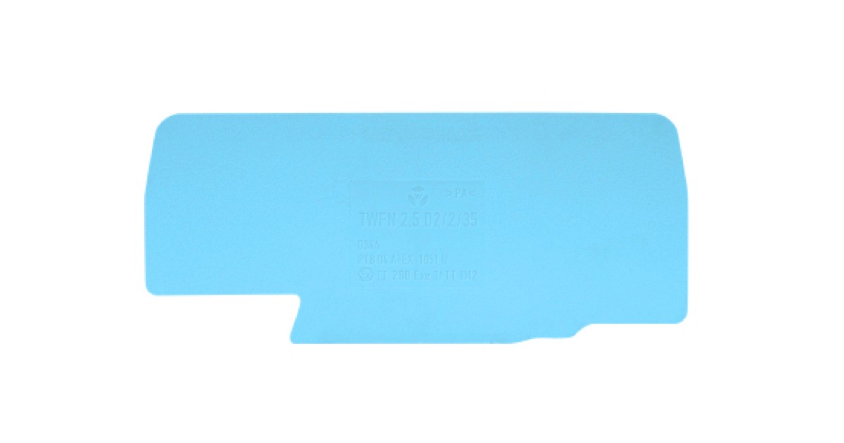 Купить Разделитльная пластина TWFN 2,5 D2/2/35 BL Wieland Electric оптом в Москве