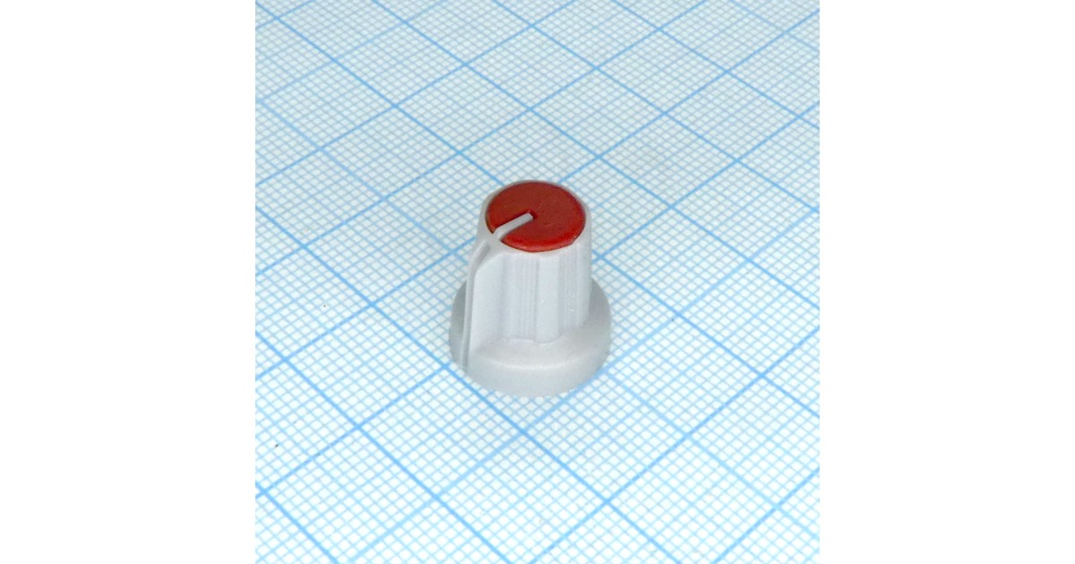 Купить Ручка RR4836 серо-красн. насечка, d=6mm RUICHI оптом в Москве