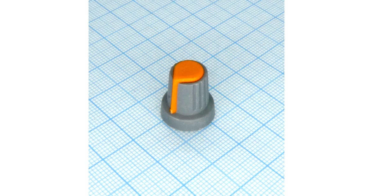 Купить Ручка RR4817 серо-оранж. насечка, d=6mm RUICHI оптом в Москве