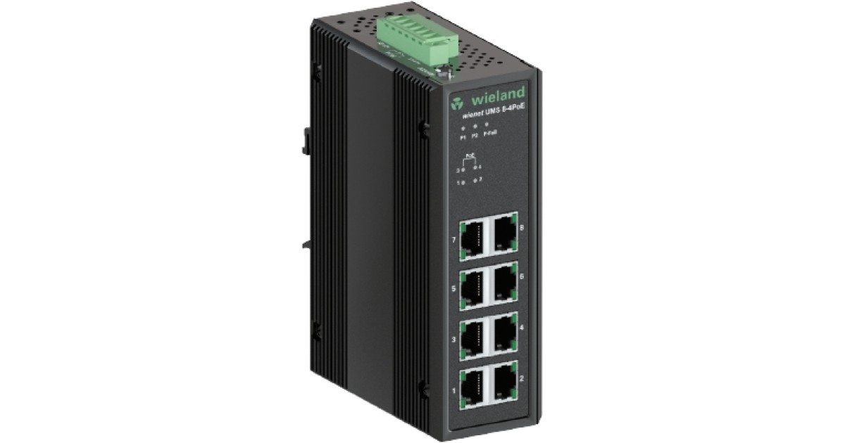 Купить Коммутатор WIENET UMS 8-4POE-W Wieland Electric оптом в Москве
