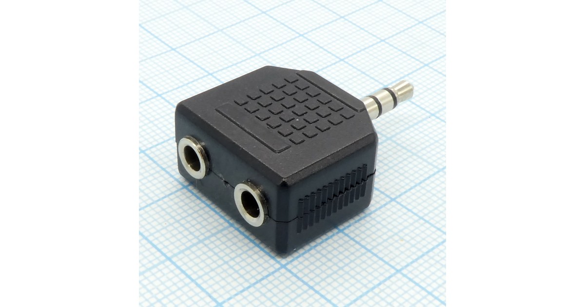 Купить AD TRS штекер 3,5 - 2 TRS гнезда 3,5 . оптом в Москве