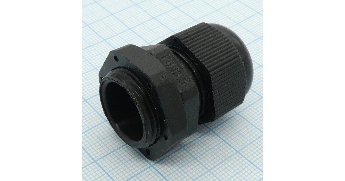 Купить Кабельный ввод PG-13.5 черный YCD оптом в Москве