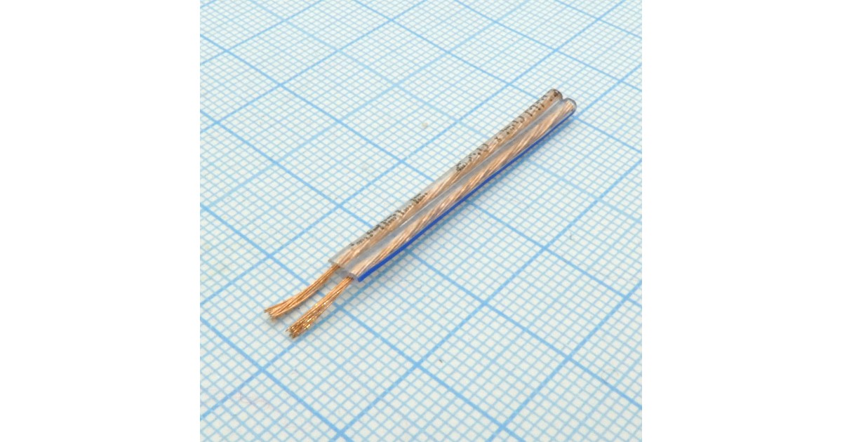 Купить Провод  акустический 2 х 0.5мм.кв. прозр . оптом в Москве