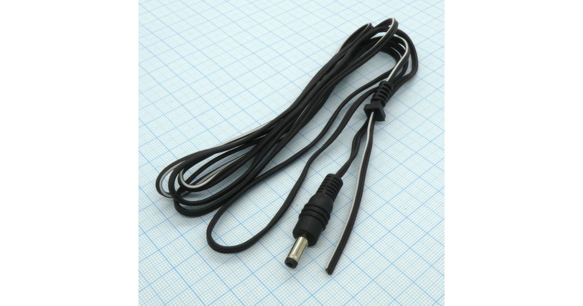 Купить штекер 4.8*1.7 прямой с шнуром 1.8М . оптом в Москве