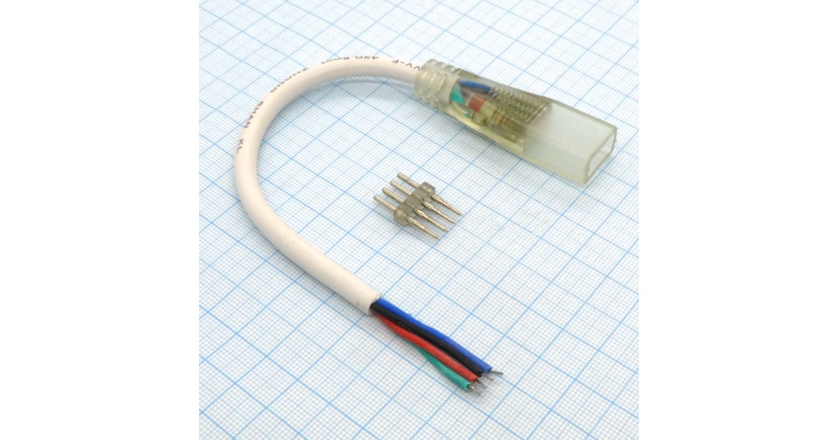 Купить Кабель соед. для RGB Led-ленты 5050 220V Ecola оптом в Москве