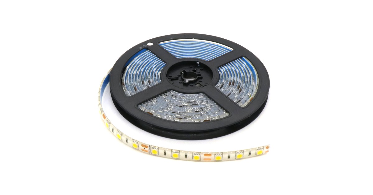 Купить LED-лента 5050 W/ 60 чипов/ 1м /24V/IP65 Ecola оптом в Москве