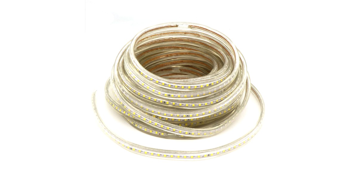 Купить LED-лента 3528 W/ 120 чипов/1м/220V/IP68 Ecola оптом в Москве