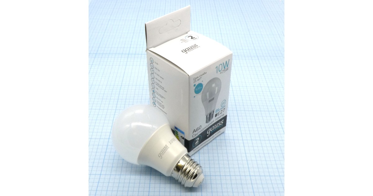 Купить Лампа LED Gauss 10W хол (227) Gauss оптом в Москве