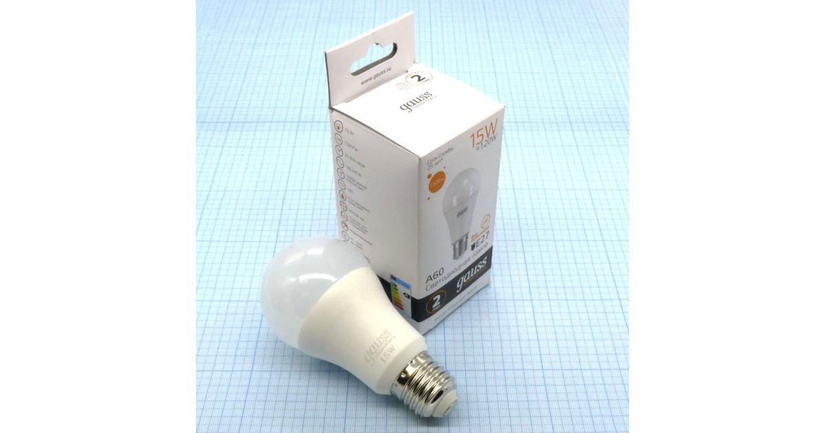 Купить Лампа LED Gauss 15W тепл (229) Gauss оптом в Москве