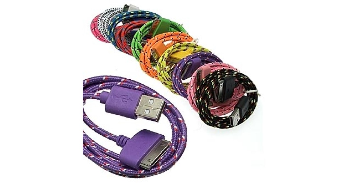 Купить USB TO IPHONE4 ROUND BRAID 1M RUICHI оптом в Москве