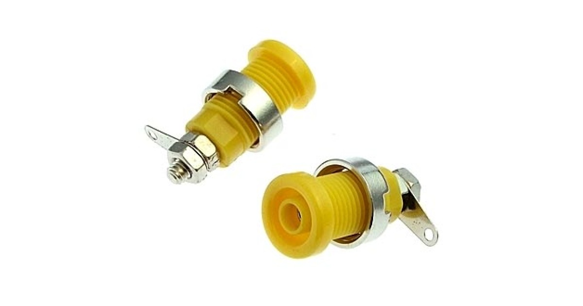 Купить Z016 4MM PANEL JACK YELLOW RUICHI оптом в Москве