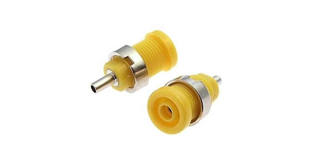 Купить Z014 4MM PANEL JACK YELLOW RUICHI оптом в Москве