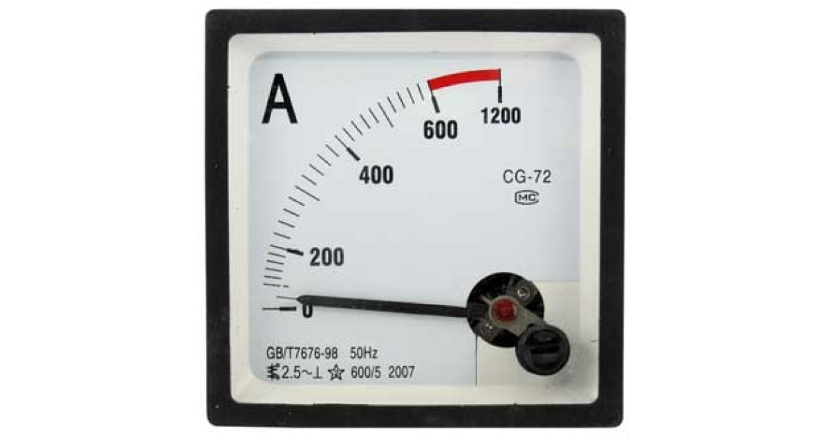 Купить АМПЕРМЕТР 600/5А 50ГЦ  (72Х72) RUICHI оптом в Москве