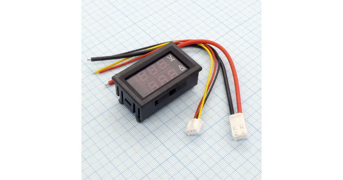 Купить Вольтметр-амперметр в корпусе 0.56" 10А. . оптом в Москве