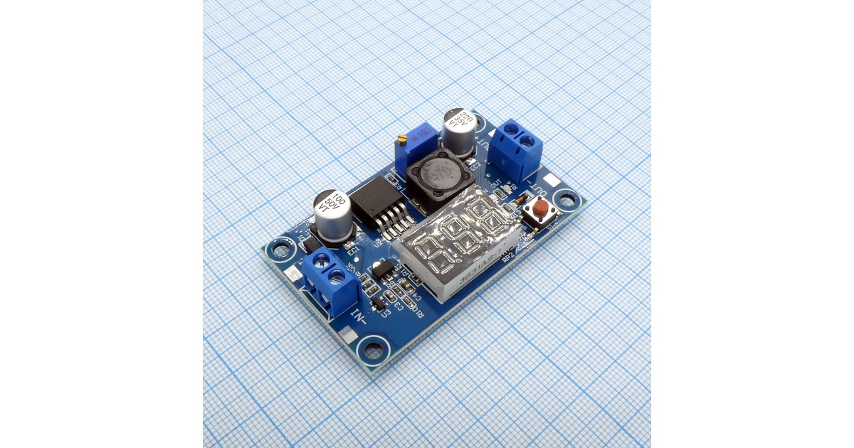 Купить i06/1 LED DC-DC с вольтметром LM2596 . оптом в Москве