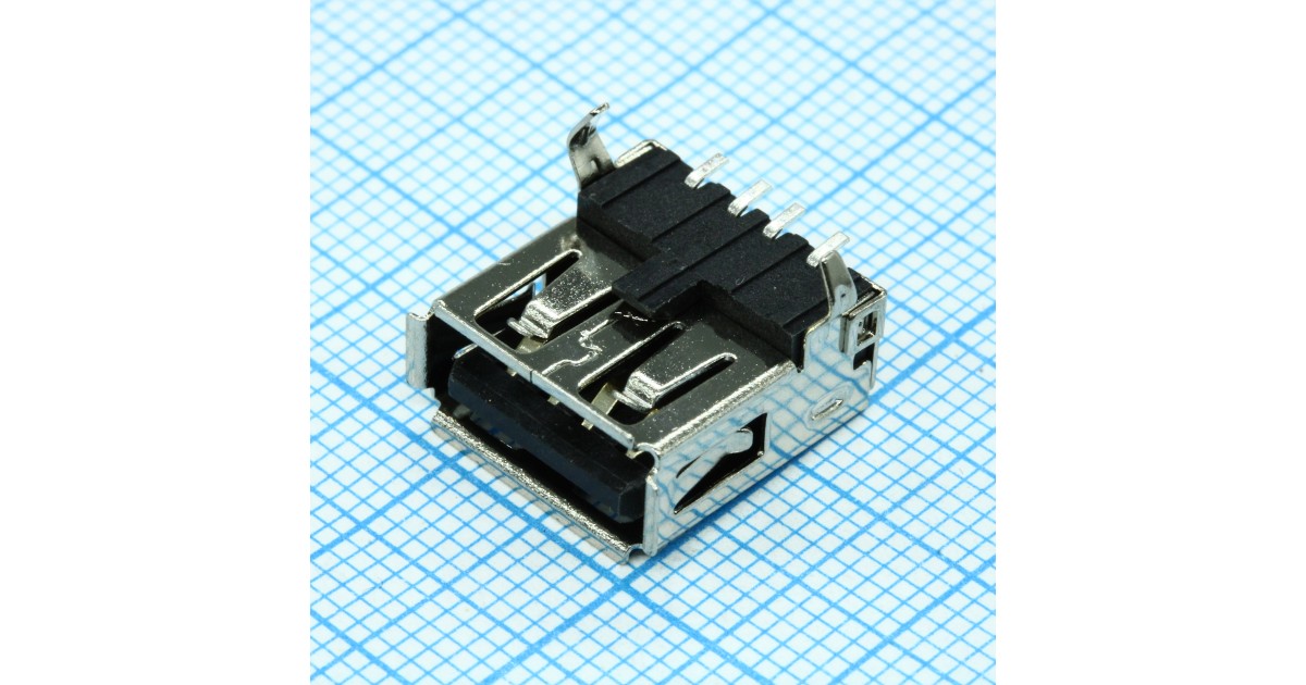 Купить USBA-1J TYPE A SMD BLACK Hsuan Mao оптом в Москве