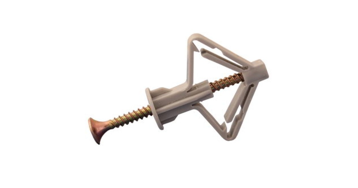 Купить ДЮБЕЛЬ СКЛАДНОЙ С ШУРУПОМ 4Х60 ММ RUICHI оптом в Москве