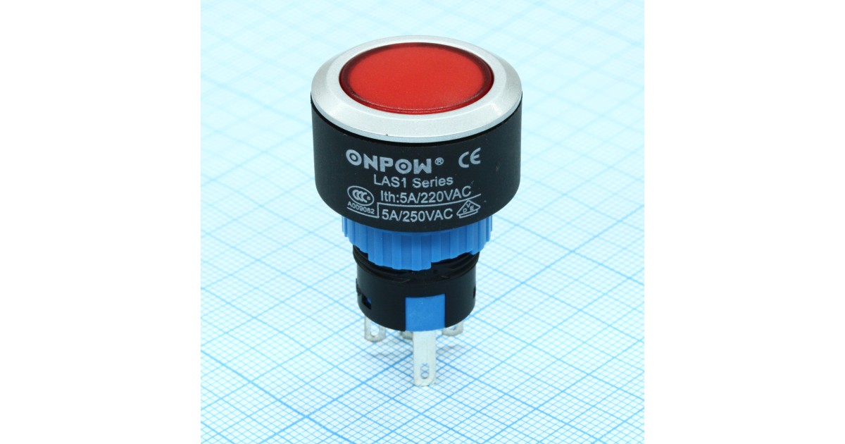 Купить LAS1-AWY-11/6V red met ONPOW оптом в Москве
