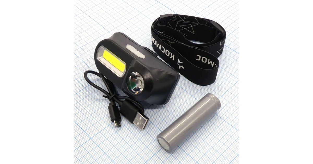 Купить Фонарь аккум.налобный Космос H3WDLith . оптом в Москве