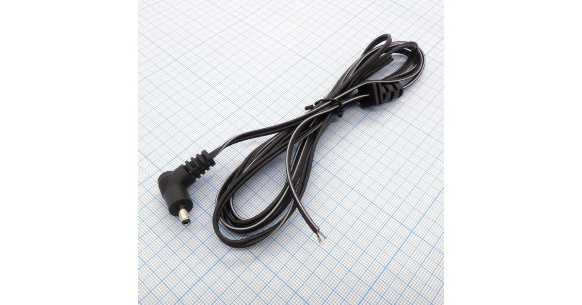 Купить штекер 3.5*1.4 угловой с шнуром 1.8М . оптом в Москве