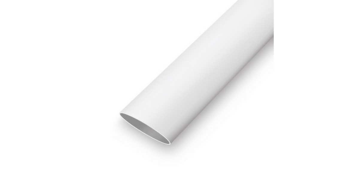 Купить Трубка термоусадочная ТУТ нг 6/3 мм, белая RUICHI оптом в Москве