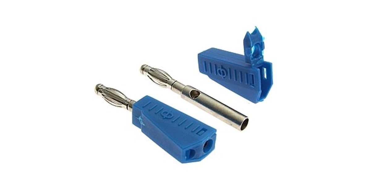 Купить Z040 4MM STACKABLE PLUG BLUE RUICHI оптом в Москве