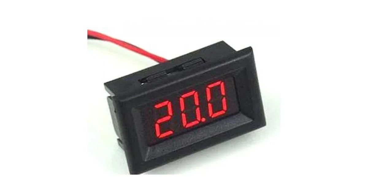 Купить Вольтметр в корпусе 0.56" 5-120В красный . оптом в Москве