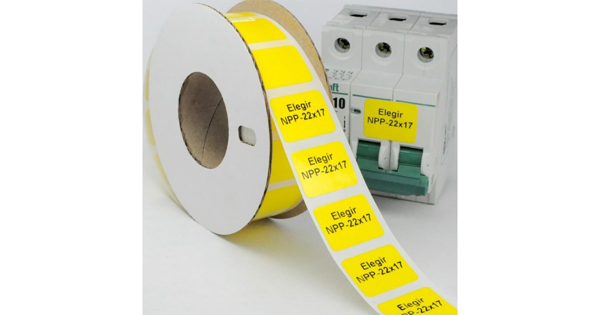 Купить Маркировка прямоугольная NPP-22х17 Y Элегир Маркинг оптом в Москве
