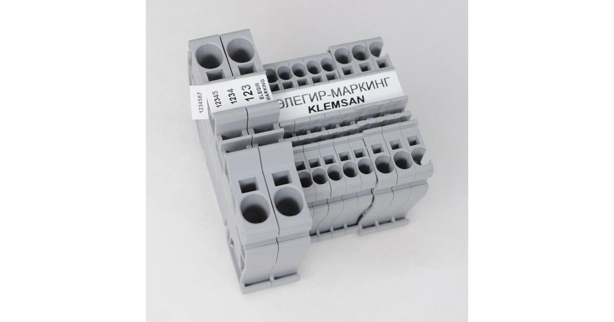 Купить Маркировка клемм SMK-KL-4 мм кв. Элегир Маркинг оптом в Москве