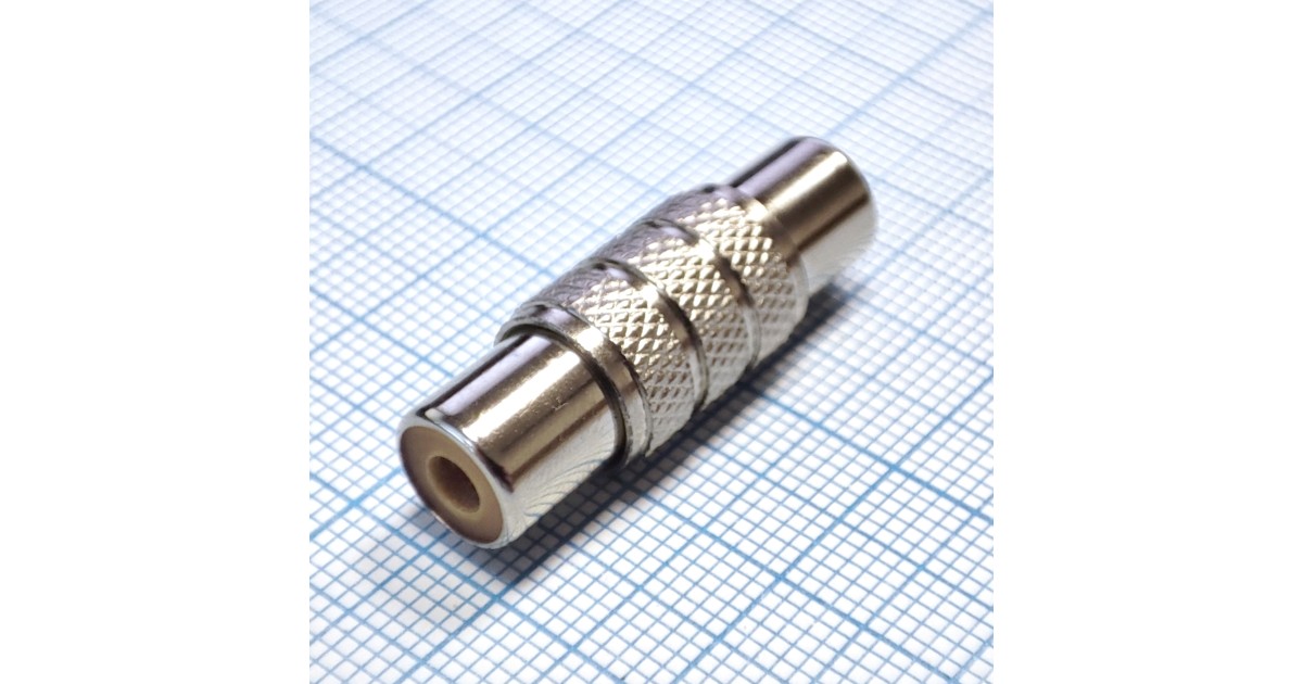 Купить AD гнездо RCA - гнездо RCA металл . оптом в Москве