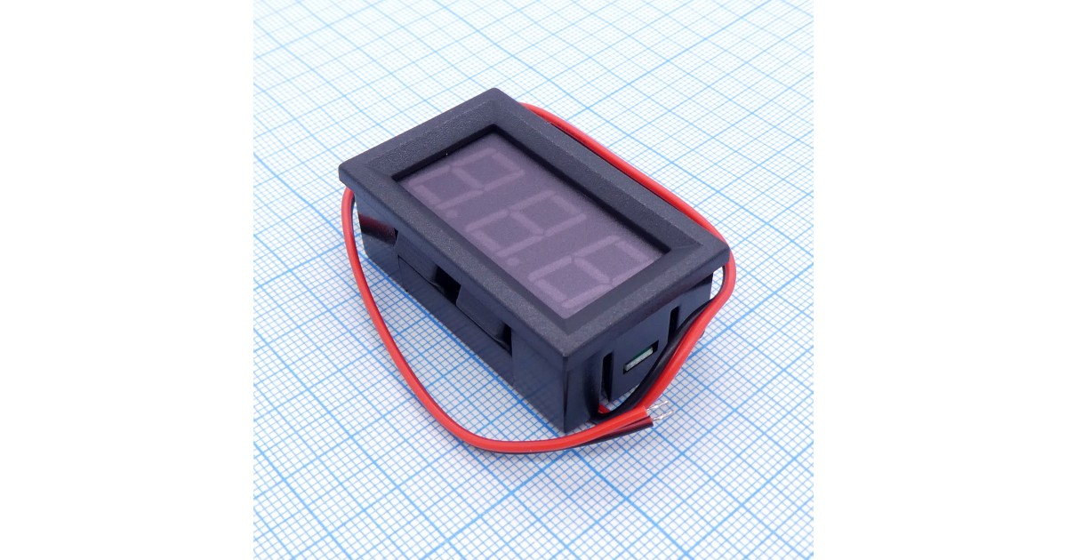 Купить Вольтметр в корпусе 0.56" 4.5-30В зелён. . оптом в Москве