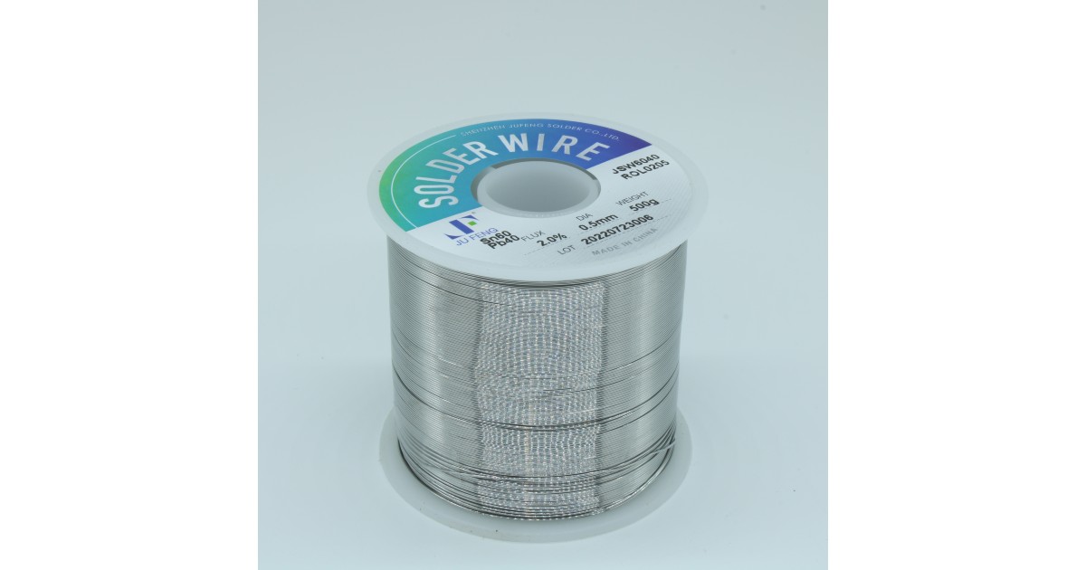 Купить Припой 60/40 ROL0 2% флюса 0,5мм 500гр JUFENG оптом в Москве