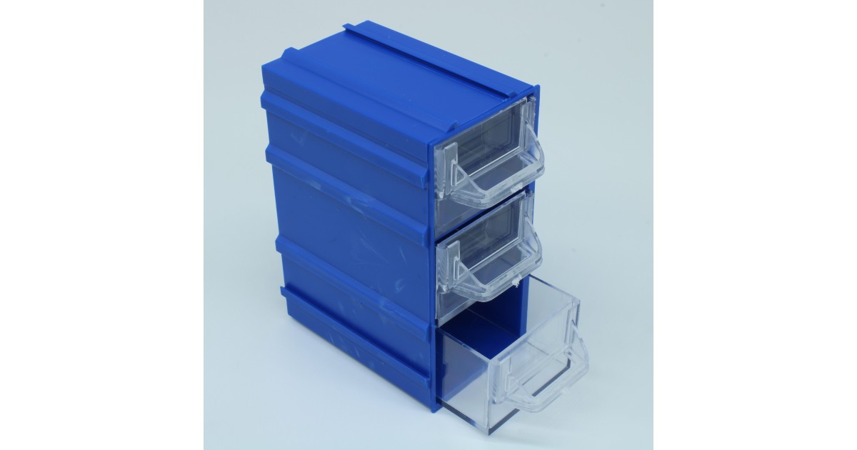 Купить Бокс для р/дет К- 4 прозрачные/синий МиГ оптом в Москве