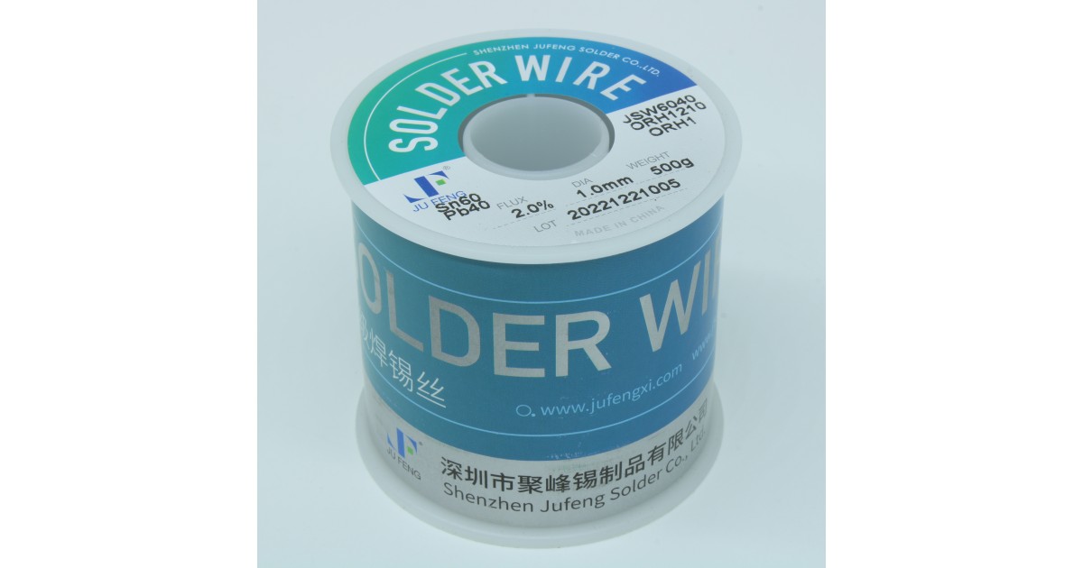 Купить Припой 60/40 ORH1 2% флюса 1,0мм 500гр JUFENG оптом в Москве