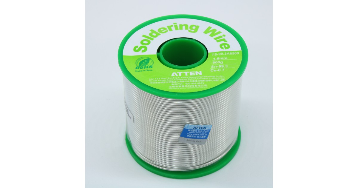 Купить TS-99.3A6500 Sn99.3 Cu0.7 1.6мм 500г 2.2 ATTEN оптом в Москве