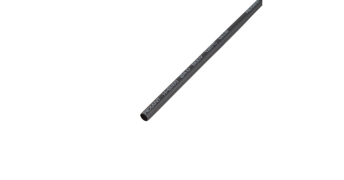 Купить Трубка термоусадочная СТТК (4:1) 4/1 черная Rexant оптом в Москве