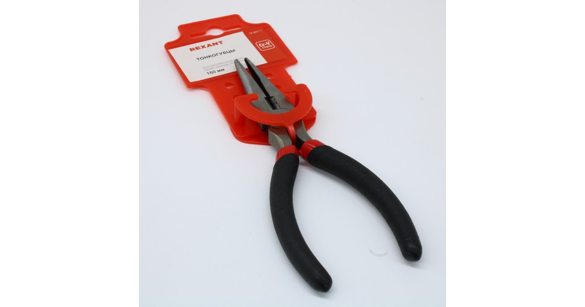 Купить Тонкогубцы 160мм, обливные рукоятки Rexant оптом в Москве