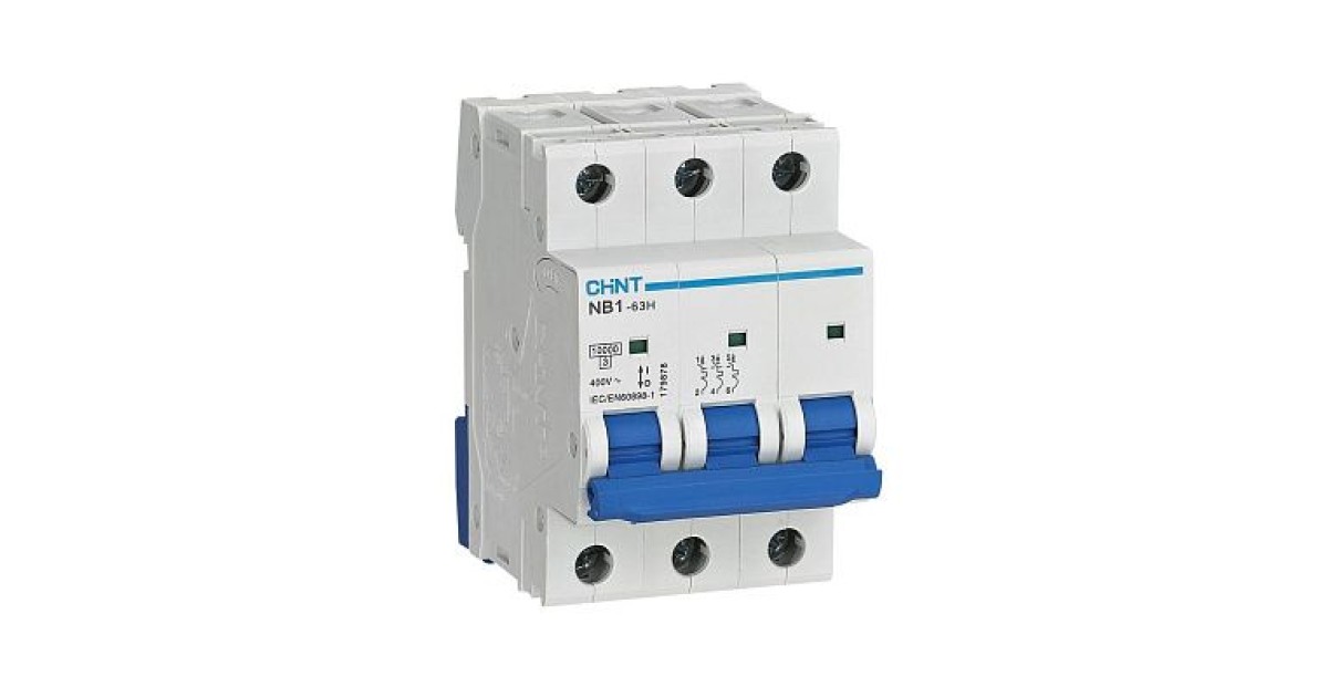 Купить Выключатель автоматический модульный 3п C 2А 10кА NB1-63H CHINT 179869 CHINT оптом в Москве