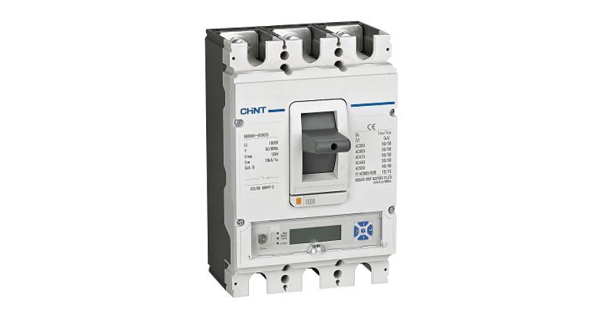 Купить Выключатель автоматический 3п 63А 100кА NM8N-250H EM с электрон. расцеп. LCD CHINT 271402 CHINT оптом в Москве