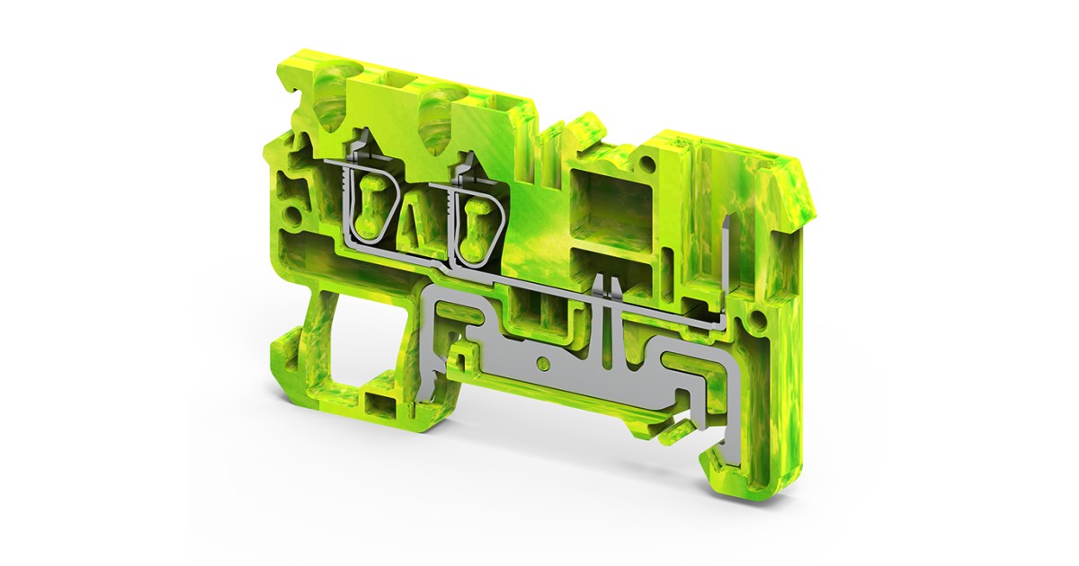 Купить Заземляющая клемма CXG2.5/3/1B ConnectWell оптом в Москве