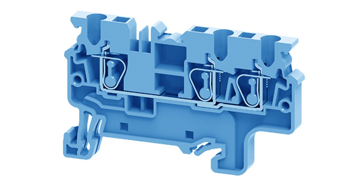 Купить Проходная клемма CX2.5/3BU ConnectWell оптом в Москве