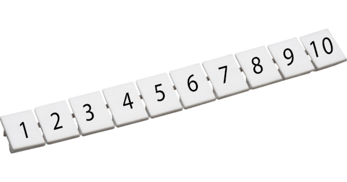 Купить Маркировка для клемм CA509/K5/H/1-10 ConnectWell оптом в Москве