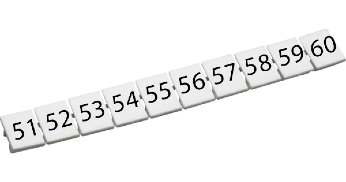 Купить Маркировка для клемм CA509/K5/H/51-60 ConnectWell оптом в Москве