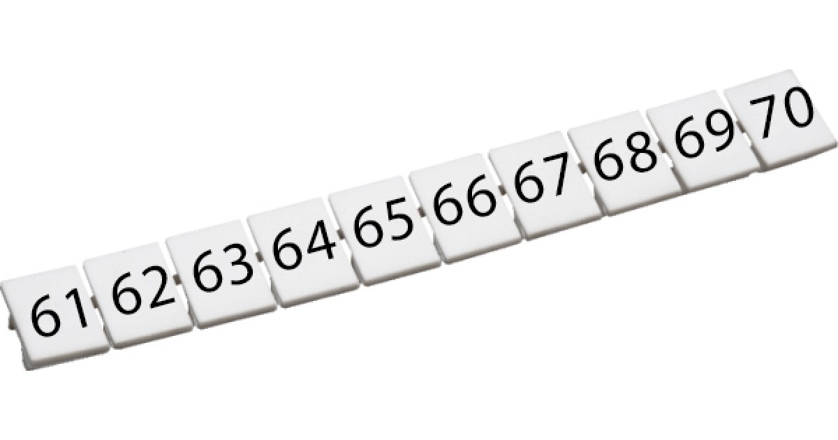 Купить Маркировка для клемм CA509/K5/H/61-70 ConnectWell оптом в Москве