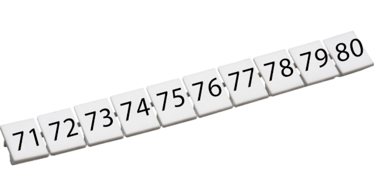 Купить Маркировка для клемм CA509/K5/H/71-80 ConnectWell оптом в Москве