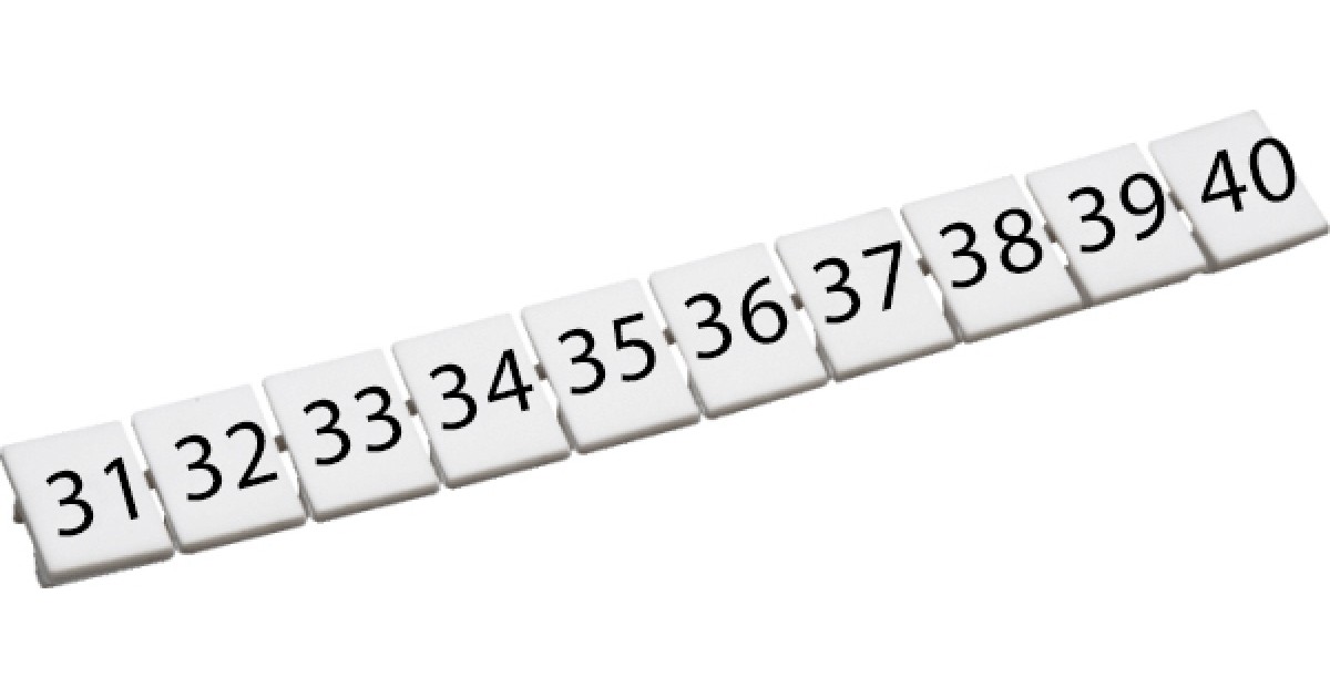 Купить Маркировка для клемм CA509/K5/H/31-40 ConnectWell оптом в Москве