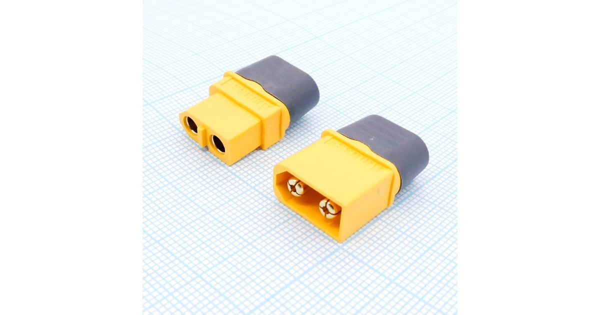 Купить Разъем XT60H F+M с кожухом Amass оптом в Москве