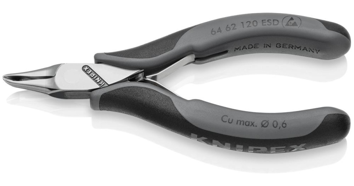 Купить Бокорезы торцевые для электроники KN-6462120ESD Knipex оптом в Москве